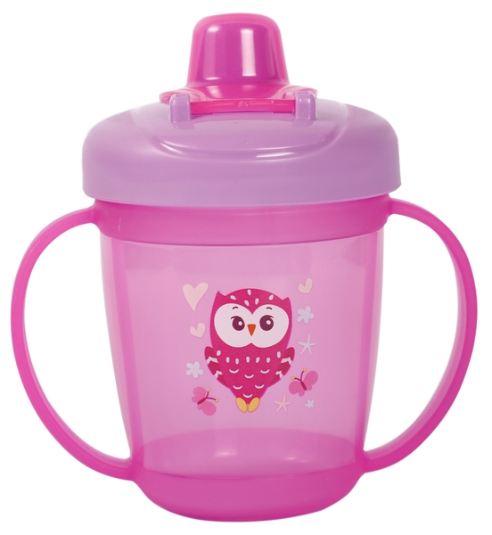 Поїльник-непроливайка Курносики, з твердим носиком, від 6 міс., 250 мл, рожевий (7021 рож) - Pampik