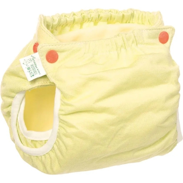 Підгузок трикотажний ЕКО ПУПС Active Premium з вкладишем Abso Maxi, 5-9 кг, жовтий - Pampik