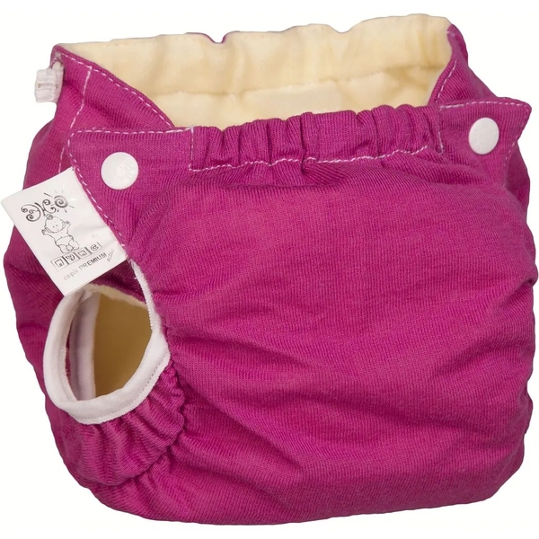 Підгузок трикотажний ЕКО ПУПС Active Premium з вкладишем Abso Maxi, 5-9 кг, фуксія - Pampik