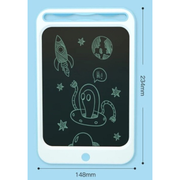 Дитячий LCD планшет для малювання Beiens 8,5″, блакитний (ZJ15-blue) - Pampik - 5