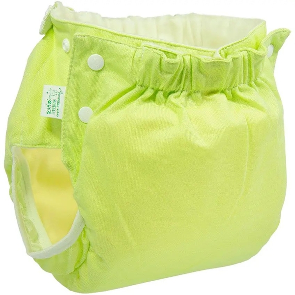 Підгузок трикотажний ЕКО ПУПС Active Premium з вкладишем Abso Maxi, 5-9 кг, зелений - Pampik