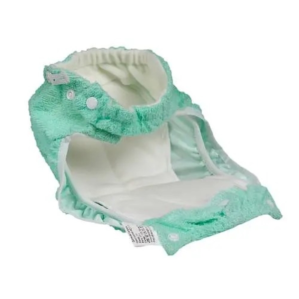 Підгузок трикотажний ЕКО ПУПС Active Classic з вкладишем Abso Maxi, 3-6 кг, зелений - Pampik - 3