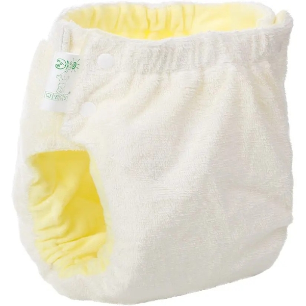 Подгузник трикотажный ЭКО ПУПС Easy Size Classic с вкладышем Abso Maxi, 5-9 кг, молочный - Pampik