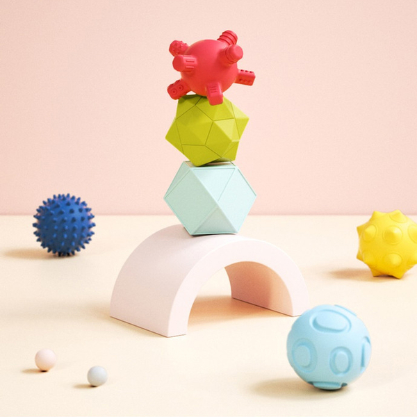 Набір м'ячиків Beiens, текстурні, силіконові, 6 шт. (YZ48) - Pampik - 3