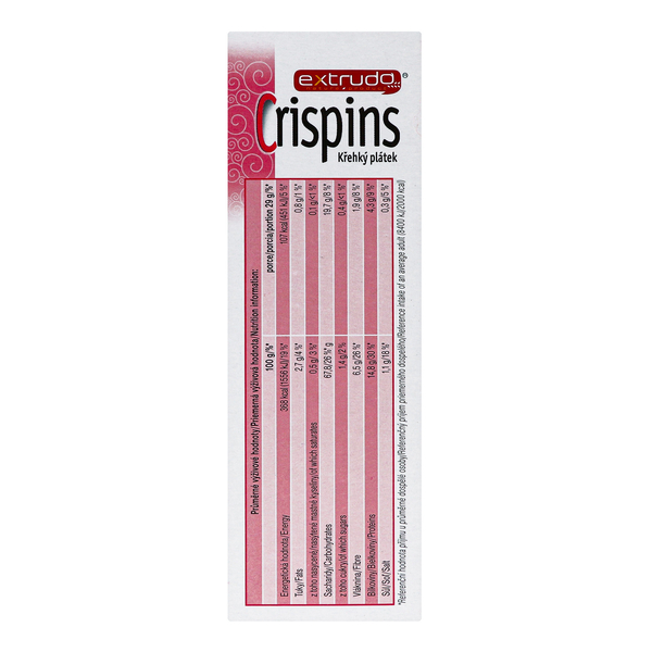 Органические хлебцы Extrudo Crispins с амарантом, 100 г - Pampik - 3