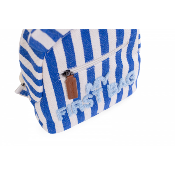 Рюкзак дитячий Childhome My first bag stripes electric blue (CWKIDBSTBL) - Pampik - 5