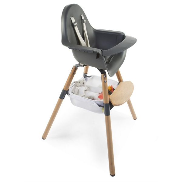 Кошик для речей до стільця для годування Childhome Evolu, білий (CHEVOBAS) - Pampik - 4