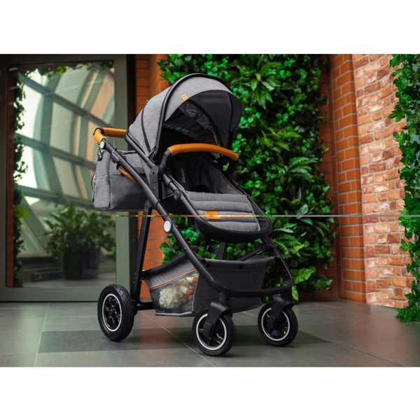 Коляска універсальна 3в1 Lionelo Amber Blue Navy, темно-синій - Pampik - 13