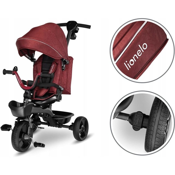 Велосипед Lionelo Kori Red Burgundy, червоний - Pampik - 6