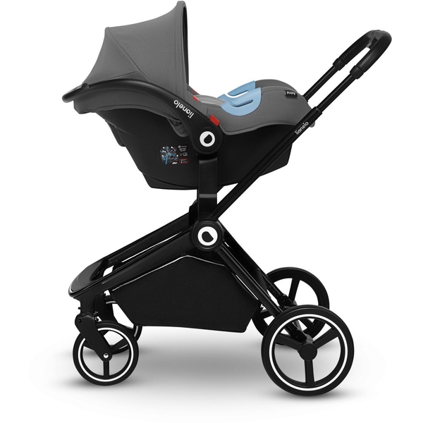 Коляска універсальна 3в1 Lionelo Mika Grey Stone, світло-сірий - Pampik - 12