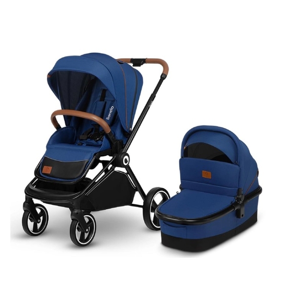 Коляска універсальна 2в1 Lionelo Mika Blue Navy, синій - Pampik - 2