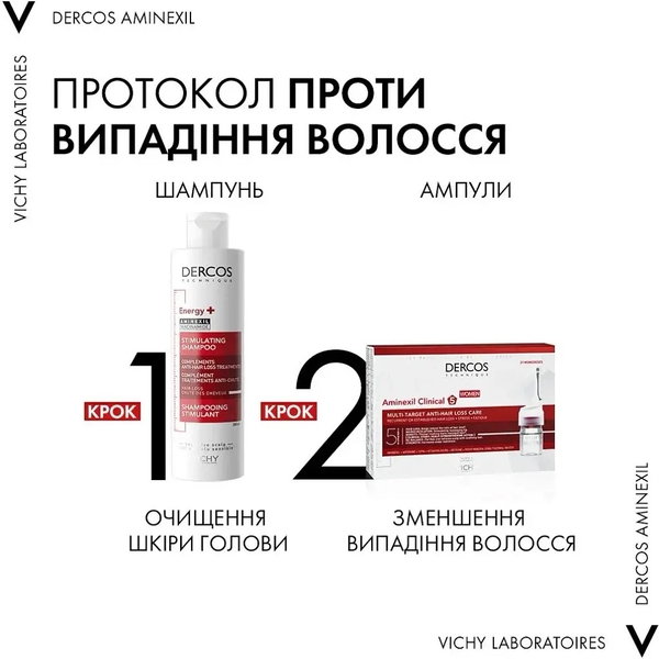 Тонизирующий шампунь Vichy Dercos, с Аминексилом против выпадения волос, 200 мл - Pampik - 8