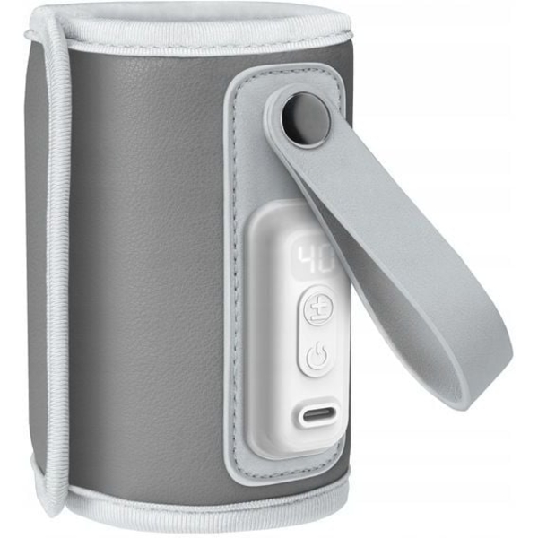 Підігрівач пляшечок Lionelo Thermup Go Grey Silver, сірий - Pampik