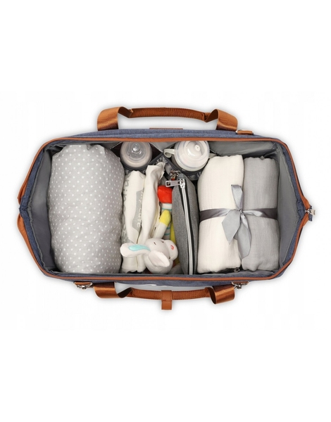 Сумка для коляски Lionelo Ida Blue Denim, блакитний - Pampik - 3