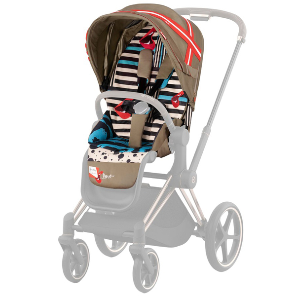 Комплект текстилю для прогулянкового блоку Cybex Priam KK One Love, коричневий (521002753) - Pampik