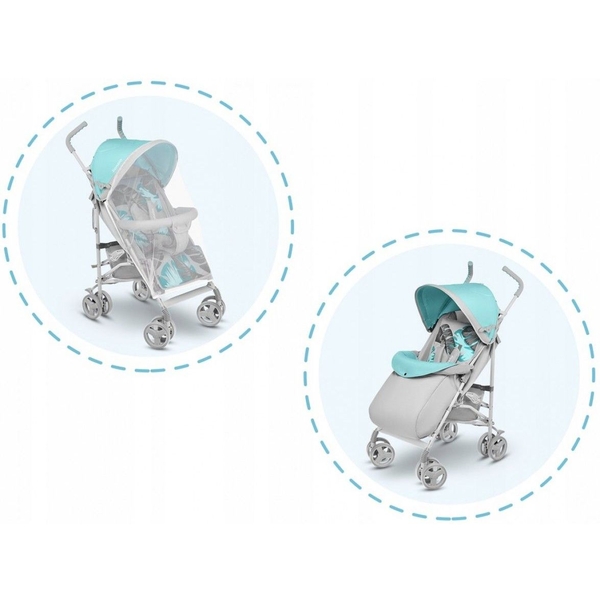 Коляска прогулянкова Lionelo Elia Tropical Turquoise, бірюзовий - Pampik - 10