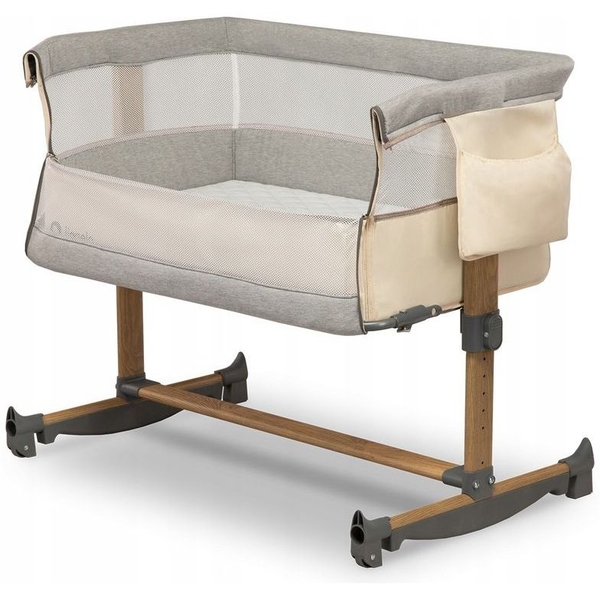 Приставне ліжечко Lionelo Leonie Beige Sand, пісочний - Pampik - 4