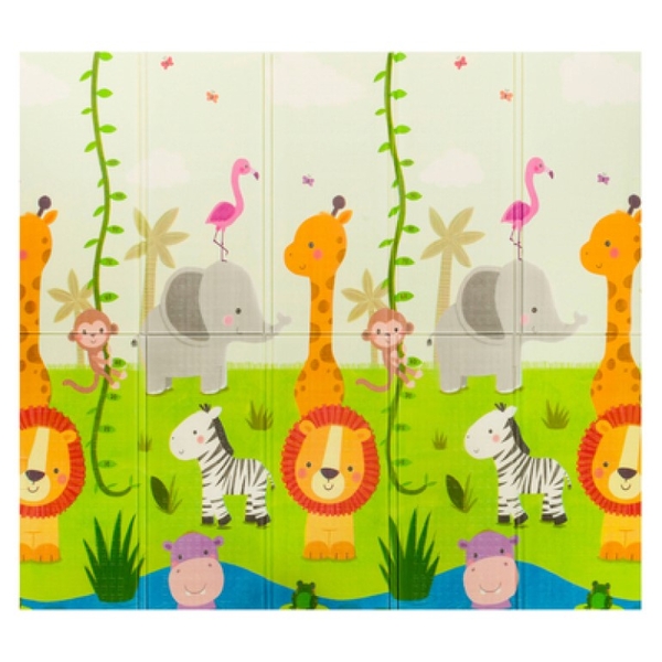 Розвиваючий килимок Lionelo Robby Multicolor, зелений - Pampik