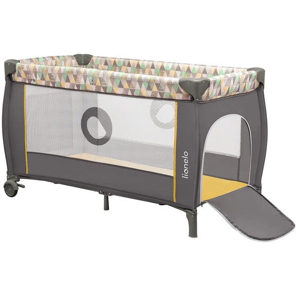 Манеж-кровать Lionelo Sven Plus, серый с желтым (LO.SV09) - Pampik - 6