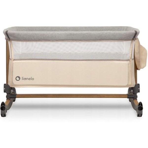 Приставне ліжечко Lionelo Leonie Beige Sand, пісочний - Pampik - 2