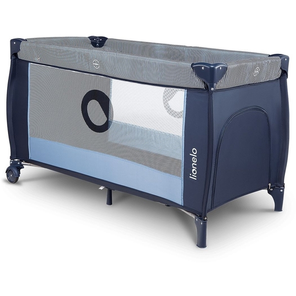 Манеж-кроватка Lionelo Sven Plus Blue navy, темно-синий (LO.SV10) - Pampik - 4