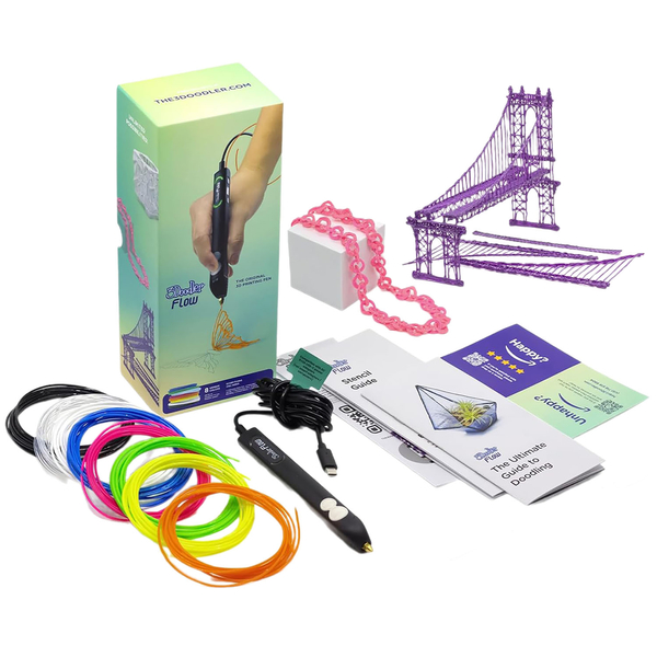 3D-ручка 3Doodler Flow для профессионального использования, синий (FLOW-INTL) - Pampik