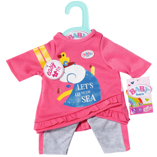 Одяг для ляльки Baby Born Рожевий костюмчик, 36 см (831892) - Pampik - 5