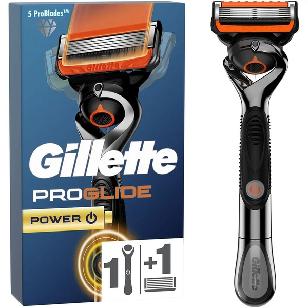 Верстат для гоління чоловічий Gillette Fusion5 ProGlide Power, з 1 змінним картриджем - Pampik