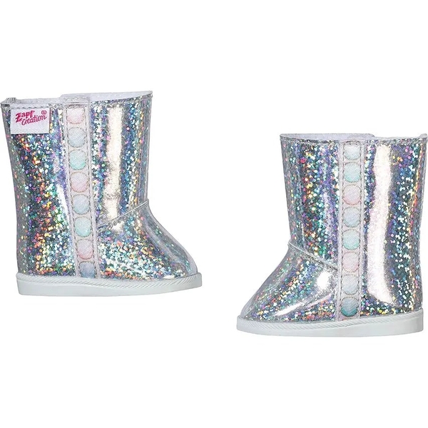Обувь для куклы Baby Born Серебристые сапожки (831786) - Pampik