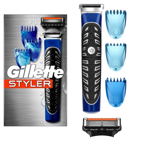 Бритва-стайлер Gillette Fusion5 ProGlide Styler, 1 змінна касета ProGlide Power + 3 насадки для моделювання бороди/вусів - Pampik - 5