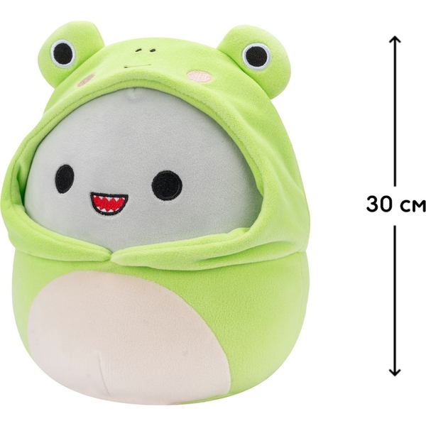 Мягкая игрушка Squishmallows Акула Гордон, 30 см (SQER00932) - Pampik - 4
