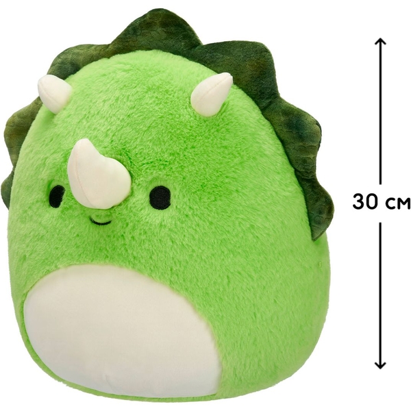 М'яка іграшка Squishmallows Трицератопс Трістан, 30 см (SQCR06764) - Pampik - 2