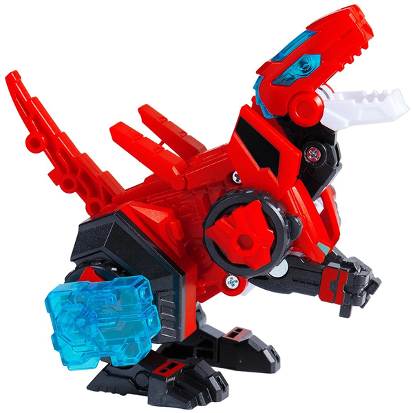 Динозавр-трансформер Dinoster Червоний Раптор-бот, бокс для зберігання (EU580840-1) - Pampik - 2