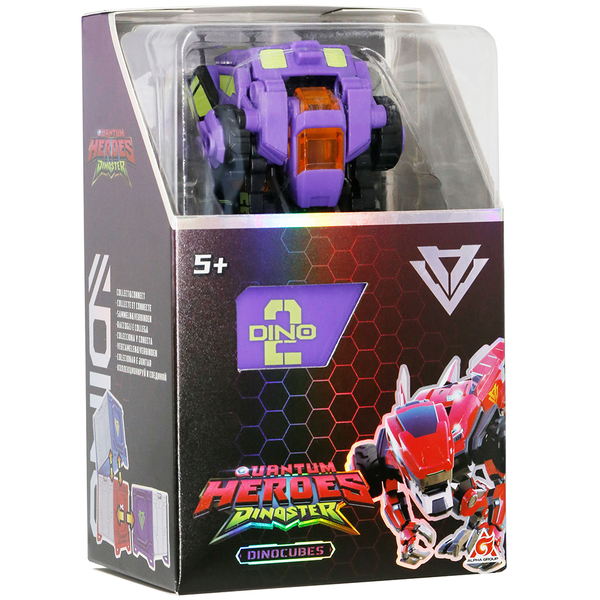 Динозавр-трансформер Dinoster Пурпурний Раптор-бот, бокс для зберігання (EU580840-2) - Pampik - 9