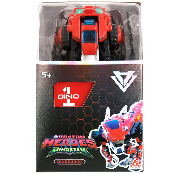 Динозавр-трансформер Dinoster Червоний Раптор-бот, бокс для зберігання (EU580840-1) - Pampik - 10