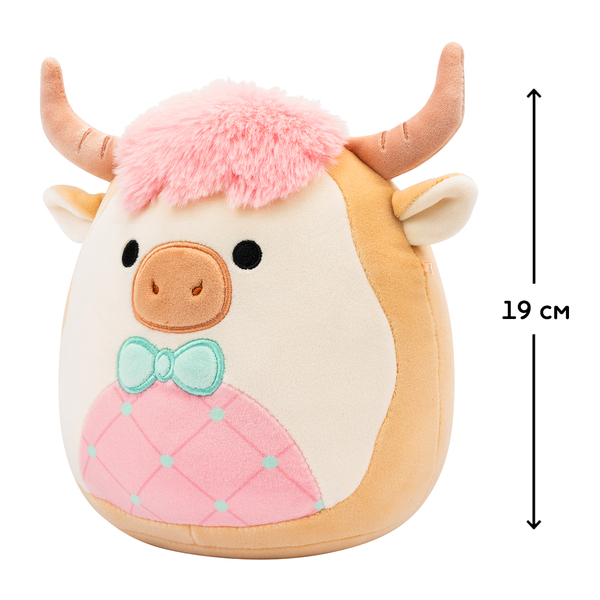 М'яка іграшка Squishmallows Корівка Самсон, 19 см (SQER01229) - Pampik - 2