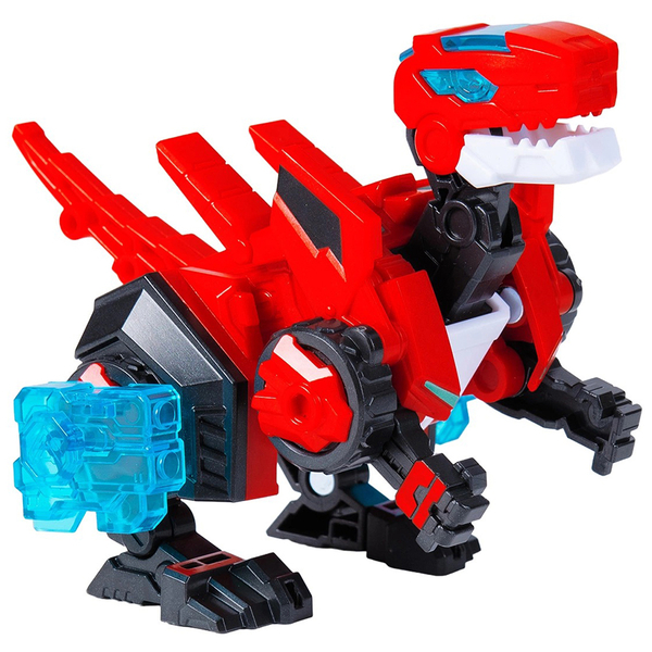Динозавр-трансформер Dinoster Червоний Раптор-бот, бокс для зберігання (EU580840-1) - Pampik