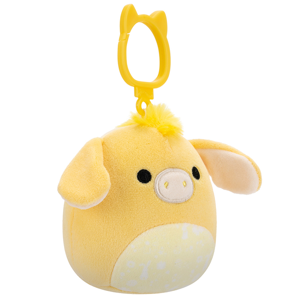 М'яка іграшка на кліпсі Squishmallows Віслючок Гевін, 9 см (SQCP00461) - Pampik - 2