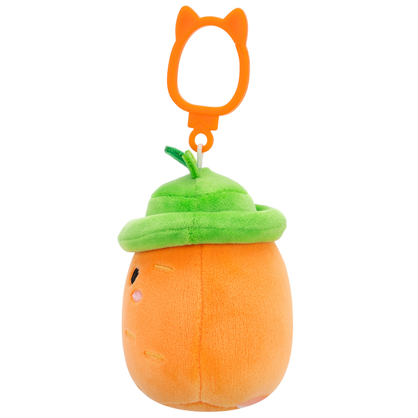 М'яка іграшка на кліпсі Squishmallows Морковка Кароліна, 9 см (SQCP00462) - Pampik - 3