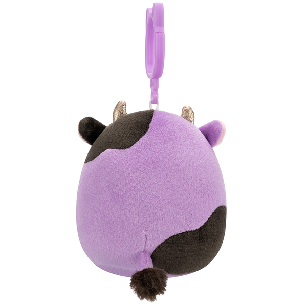 М'яка іграшка на кліпсі Squishmallows Корівка Олексі, 9 см (SQCP00463) - Pampik - 5