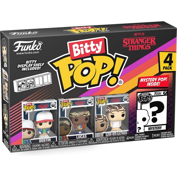 Набір ігрових фігурок Funko Bitty Pop! Дивні дива: Дастін, 4 фігурки, в асортименті (83662) - Pampik - 5