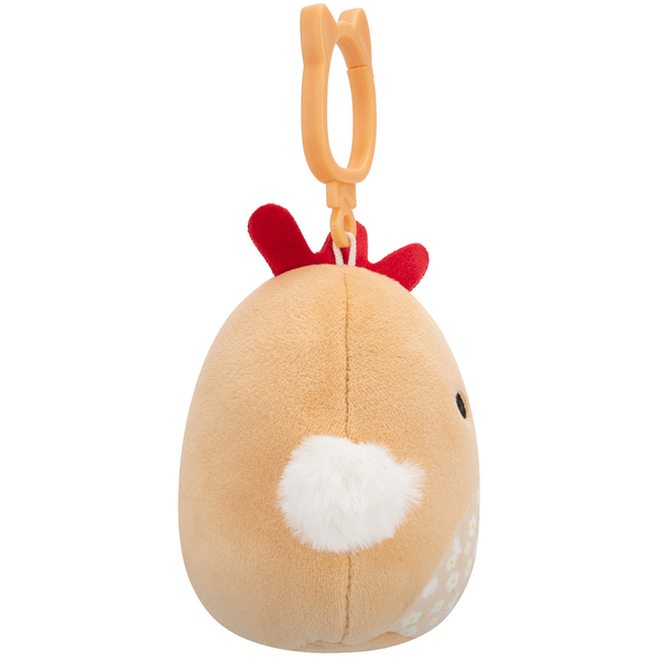 М'яка іграшка на кліпсі Squishmallows Півник Руті, 9 см (SQCP00465) - Pampik - 4