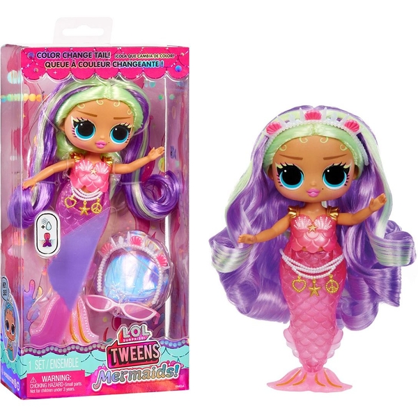Ігровий набір з лялькою L.O.L. Surprise! Tweens Mermaids Клео Коув з аксесуарами (510437) - Pampik