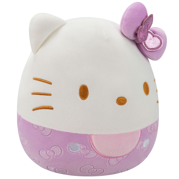 М'яка іграшка Squishmallows Хелоу Кітті у пурпуровому, 20 см (SQSN00499) - Pampik - 2