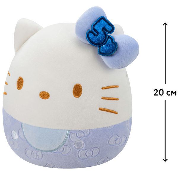 М'яка іграшка Squishmallows Хелоу Кітті у синьому, 20 см (SQSN00500) - Pampik - 6