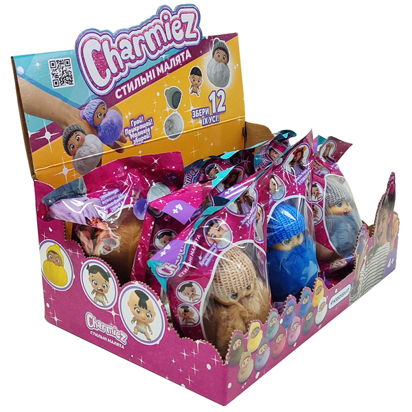 Дисплей ігрових фігурок Charmiez Стильні малюки, 12 шт. (2211001-CDU) - Pampik - 2