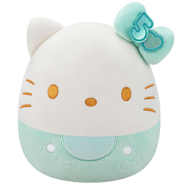 М'яка іграшка Squishmallows Хелоу Кітті у смарагдовому, 20 см (SQSN00498) - Pampik