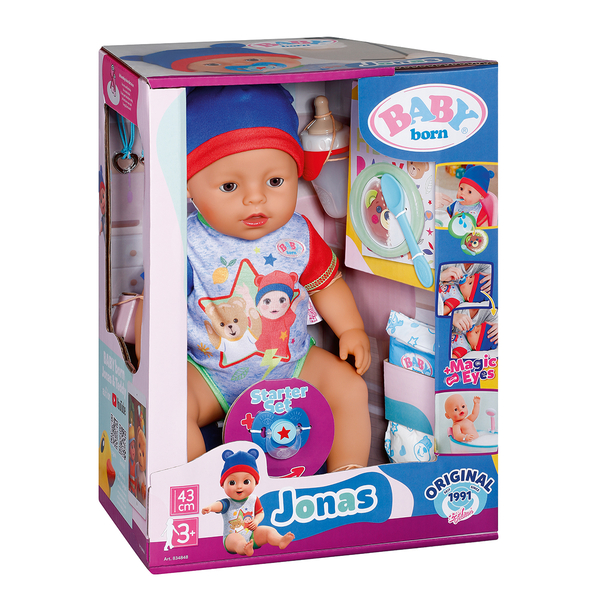Лялька Baby Born Джонас, з аксесуарами, 43 см (834848) - Pampik