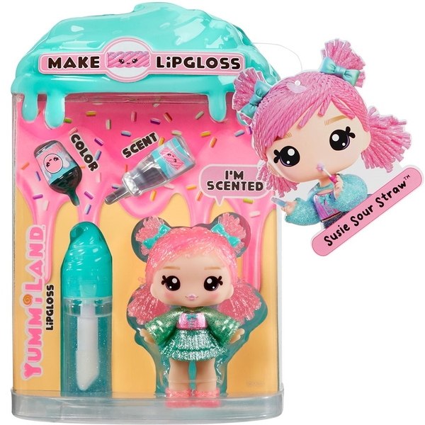 Ігровий набір з лялькою та блиском для губ Yummiland S2 С'юзі Сауер Строу (525479) - Pampik