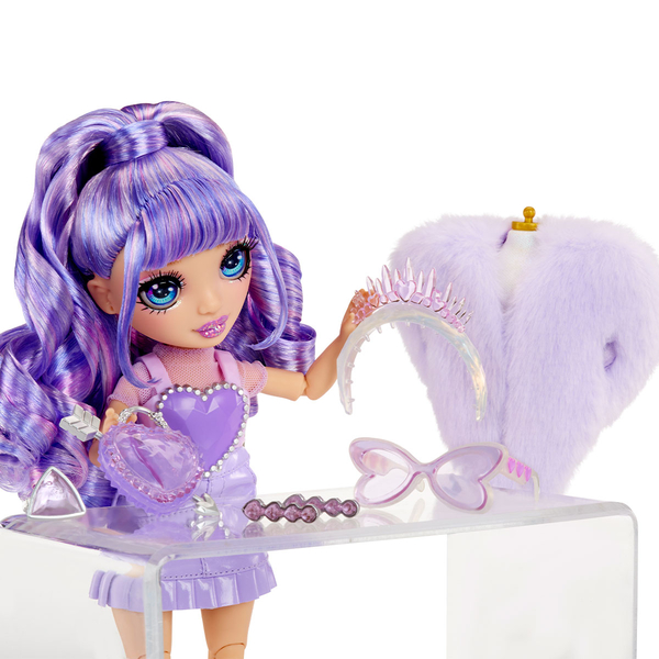Ігровий набір з лялькою Rainbow High Creative Crystals Віолетта (121404) - Pampik - 7